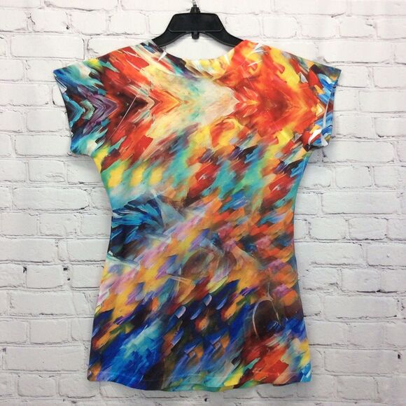 Cartise Shirt/Top Women’s Sz L Wearable Art Music Multicolor Boho Festive Beaded - Picture 8 of 8